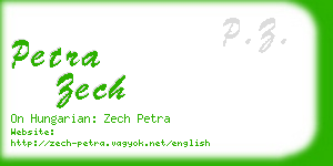 petra zech business card